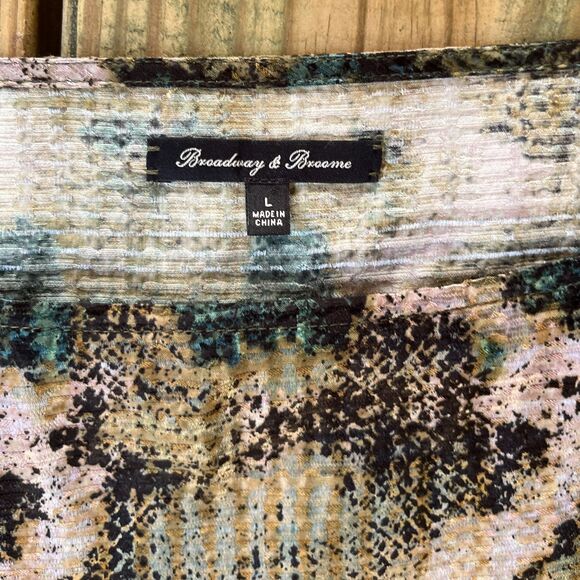 NWOT Broadway & Broome by J.Crew Blouse - Silk Blend - Abstract Print - Sz Large - Picture 6 of 7